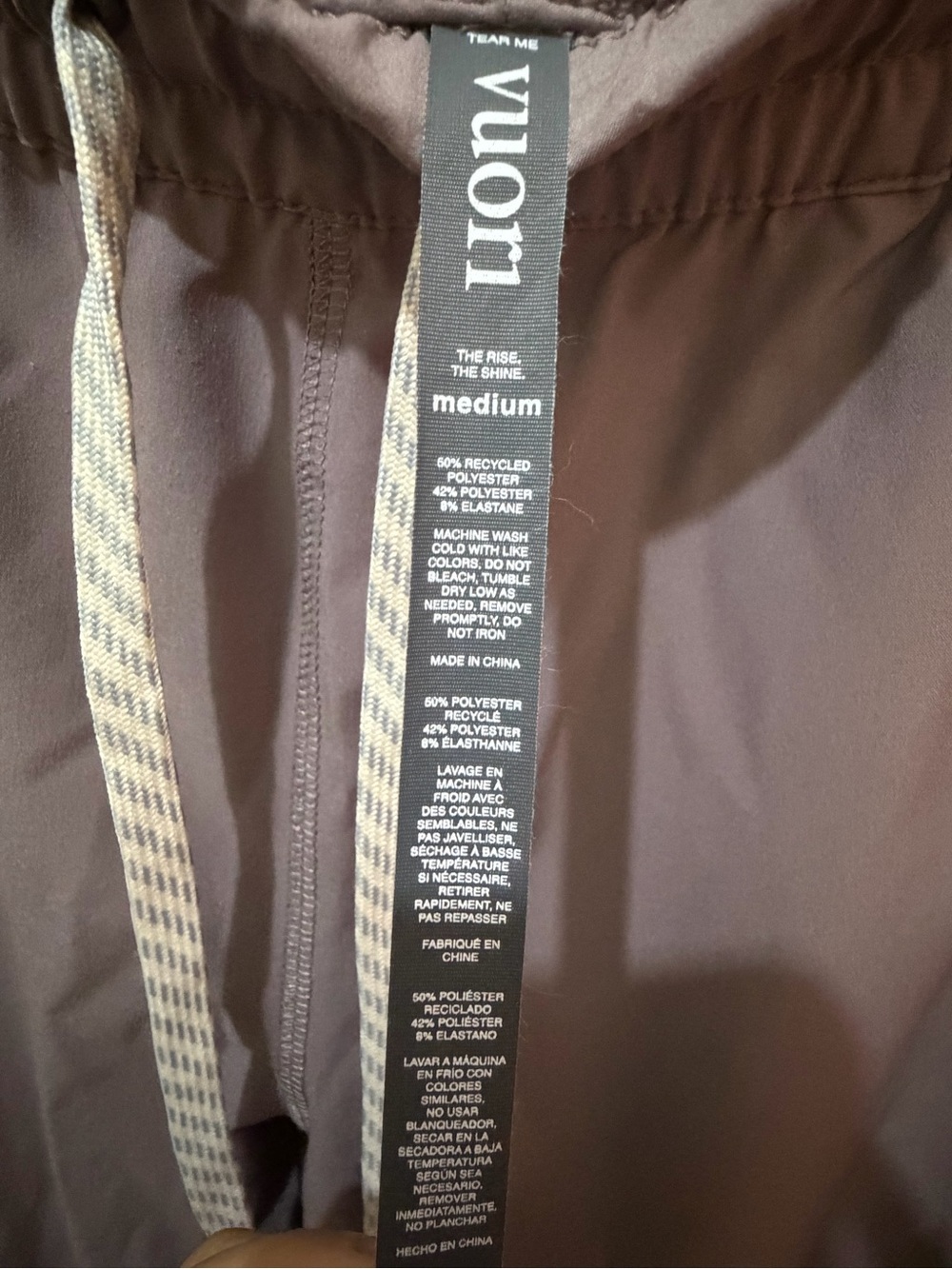 Vuori Weekend Jogger Pants Hazel Mauve Activewear Size M - Picture 5 of 6